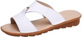 Platte casual mode wilde sandalen voor dames (kleur: wit maat: 37)