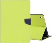 GOOSPERY FANCY DIARY voor iPad 10.2 Cross Texture lederen tas met kaartsleuf en houder & portemonnee (groen)