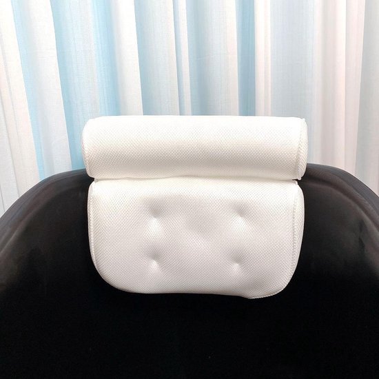 Bath Bucket Zwart Met Hoofdkussen Zitbad & Nekkussen Bath Bucket Zwart Kussen