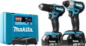 Makita DLX2220TX1 18V Li-Ion accu klopboor-/schroefmachine (DDF483Z) & Slagschroevendraaier (DTD155Z) Combiset (2x 5,0Ah accu) in koffer