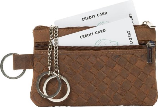 Porte-clés - Porte-clés - Cuir - Porte-clés dames - Porte-clés hommes - Porte-clés - Porte-clés femme - Porte-clés hommes - Cadeau pour femme - Cadeau homme - Cadeau pour homme anniversaire - Cadeau femme - Cadeau - Porte-clés avec fermeture éclair