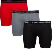 Nike Nike Brief Boxershorts Sportonderbroek - Maat L  - Mannen - zwart - grijs - rood