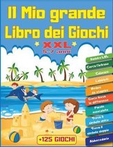 Il mio Grande LIBRO dei GIOCHI XXL +125 GIOCHI: Per bambini dai 5 ai 7 anni Libro d'attivita logiche e riflessione 10 Tema