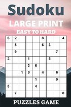 Sudoku Large Print Hard to Easy Puzzle Game