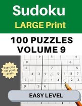 100 Large Print Easy Level Sudoku Puzzles, Volume 9