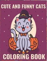 cute and funny cats coloring book