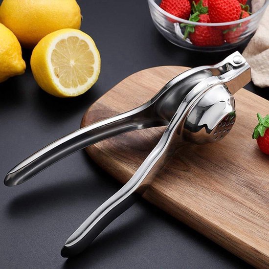 Limoenpers - Handcitruspers - Citrusknijper - Handpers - Fruitpers - Limoenknijper - RVS - Citroenpers — afbeelding 3