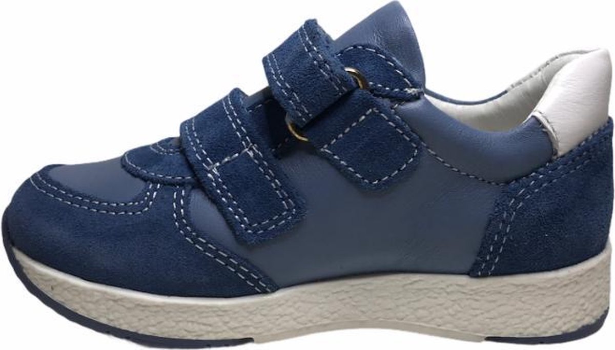 Primigi velcro lederen sneakers 3413944 Blauw wit