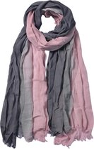 Juleeze Sjaal Dames Print 90*190 cm Roze Synthetisch Shawl Dames