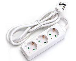 Stekkerdoos - Verlengsnoer - Aigi Synci - 3680W - 3 Stopcontacten - 1.5 Meter - Wit | Nederland