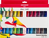 Peinture acrylique Amsterdam Standard 24 tubes 20ml