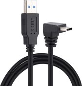 1m USB-C / Type-C mannelijke elleboog naar USB 3.0 Male Data Charge verlengkabel, voor Galaxy S9 & S9 + en S8 & S8 + / LG G6 / Huawei P10 & P10 Plus / Xiaomi Mi 6 & Max 2 en andere smartphone