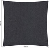 Shadow Comfort® Vierkantige schaduwdoek - UV Bestendig - Schaduwdoek vierkant - Zonnedoek - 360 x 360 CM - Carbon Black