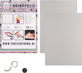 Krimpie Dinkie krimpfolie transparant mat (2 vellen) + accessoires