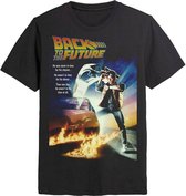 Back To The Future Poster T-shirt Zwart