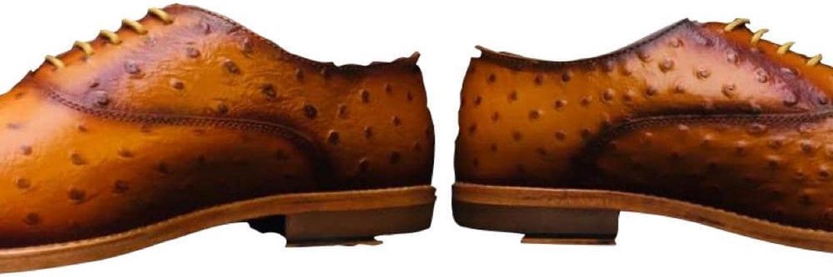 Volledig Lederen Herenschoen, Maat 40, Cognac