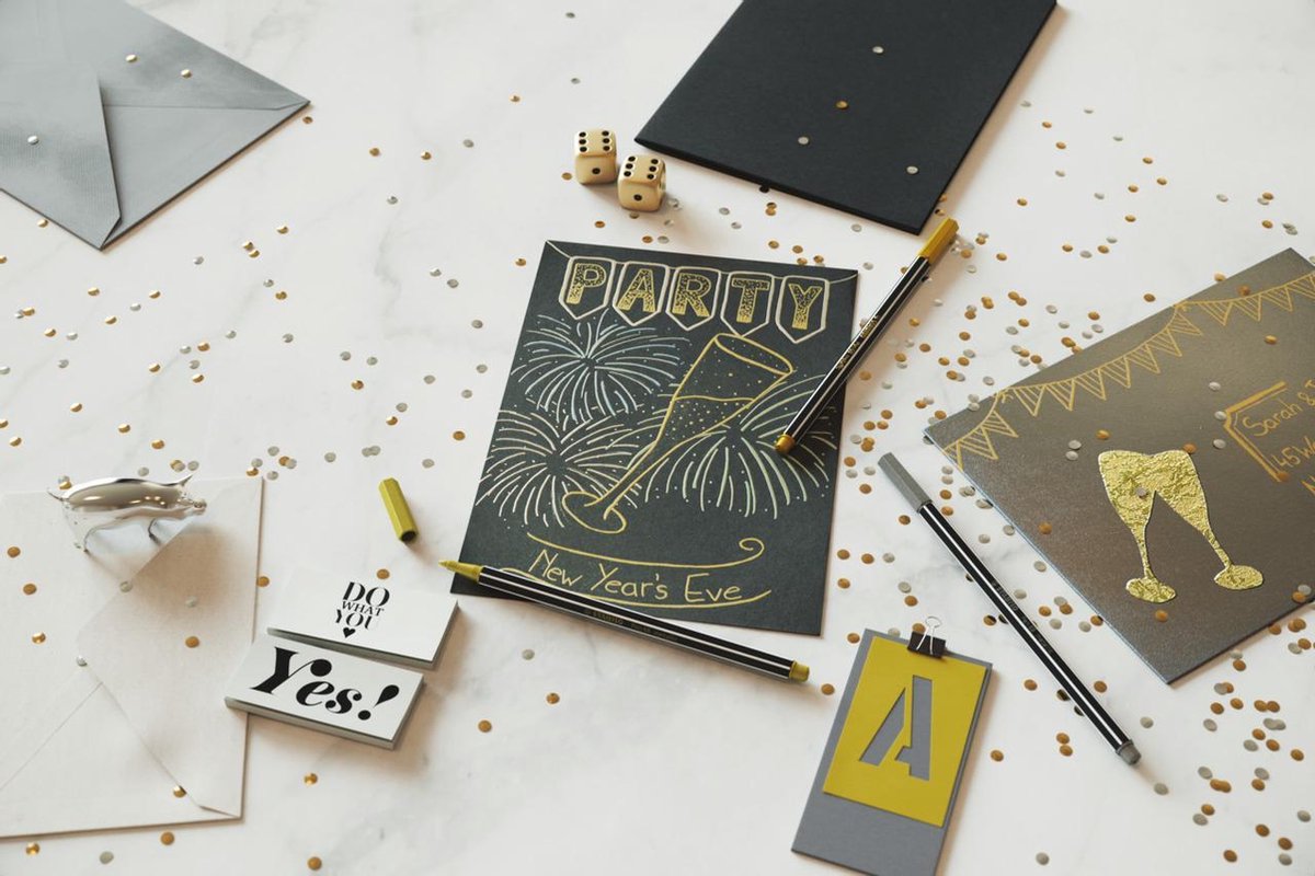 STABILO Pen 68 Metallic - Premium Metallic Viltstift - Metalen Etui Met 8 Kleuren — afbeelding 4