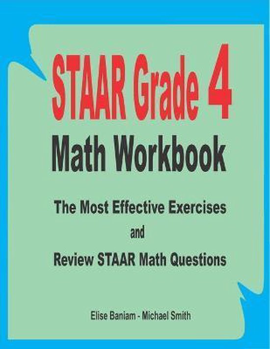 STAAR Grade 4 Math Workbook - cover