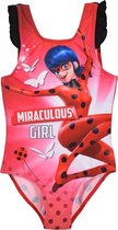 Miraculous Ladybug badpak - rood - maat 116 / 6 jaar