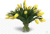 Verse bloemen boeket TULPEN (cadeau voor haar) - Geel - 30 per bos