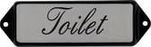 Toilet deur bordje Emaille 10x3x0.5 cm