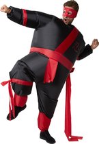 dressforfun - Opblaasbaar kostuum ninja - verkleedkleding kostuum halloween verkleden feestkleding carnavalskleding carnaval feestkledij partykleding - 302353