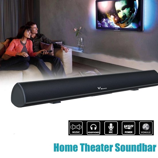 lavendel Accumulatie beweeglijkheid Soundbar voor TV met subwoofer, 28 Inch TV Speaker 40W Bluetooth 5.0 DSP  Geluidseffect... | bol.com