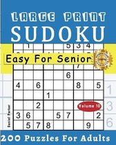 Large Print Easy Sudoku Puzzle Book For Seniors