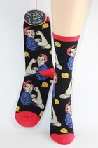 Dames sokken Socksmith Rosie the Riveter Yes We Can!