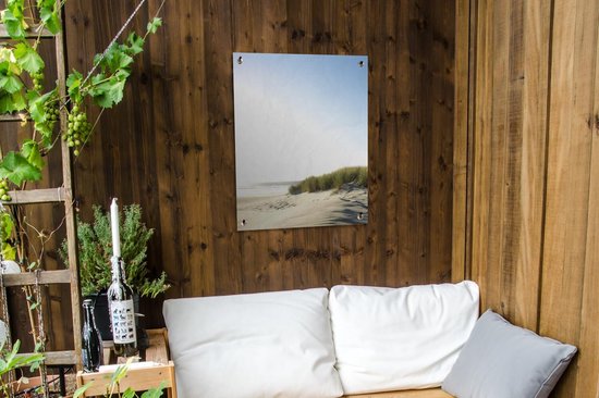 Affiche de jardin Un ciel bleu clair au dessus des dunes 60x80 cm - Toile de jardin / Toile d'extérieur / Peintures d'extérieur (décoration de jardin)