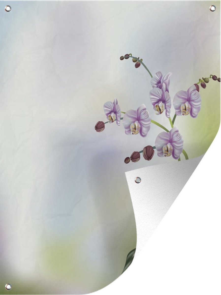 Toile Imprimée Orchidea – Demi-point 40x50 Cm – 10 Fils Penelope – Coton – Neuve