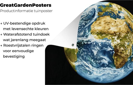 Space Shot of Afrique Garden Poster Toile lâche