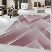 Modern vloerkleed - Streaky Lines Roze 80x150cm