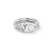 Swarovski Dames Ring Metaal - Zilverkleurig - 17.50 mm / maat 55