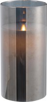 J-Line Ledlamp Blinkend Glas Grijs Medium Set van 2 stuks