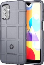 Samsung Galaxy A32 (5G) hoesje - Rugged Shield TPU Gelcase - Grijs - GSM Hoesje - Telefoonhoesje Geschikt Voor: Samsung Galaxy A32 (5G)