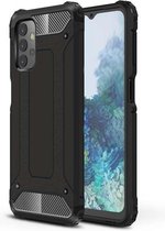 Samsung Galaxy A32 (5G) hoesje - MobyDefend Dubbelgelaagde Shockproof Pantsercase - Zwart - GSM Hoesje - Telefoonhoesje Geschikt Voor: Samsung Galaxy A32 (5G)