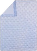 Interbaby Babydeken Bubble 80 X 110 Cm Fleece Lichtblauw
