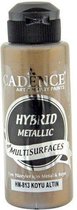 Peinture acrylique métallisée hybride Cadence (semi-mate) or foncé 01 008 0813 0120 120 ml (03-21)