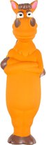 Hondenspeelgoed Latex Squeaky Paard - 32 cm - Oranje - 8 x 11.5 x 32 cm