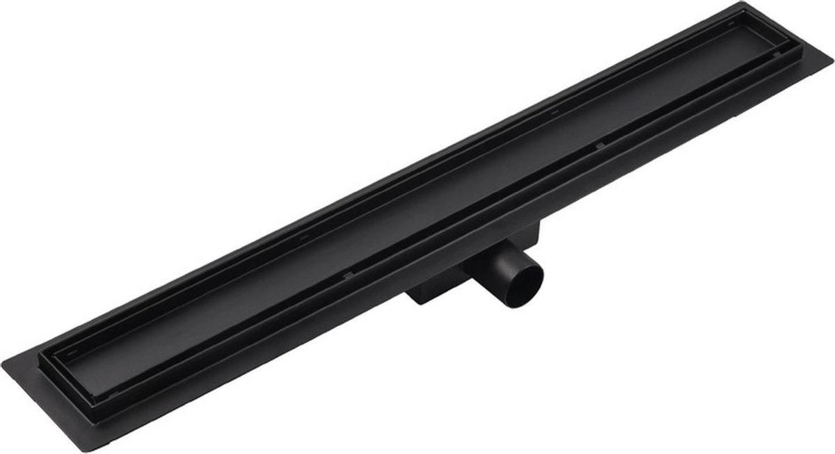 Mawialux douchedrain - Tegelrooster - 120 cm - Mat zwart - Bristol