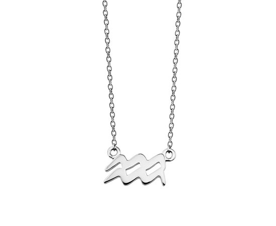 Jwls4u Collier Zodiac Waterman Argent ZN002S