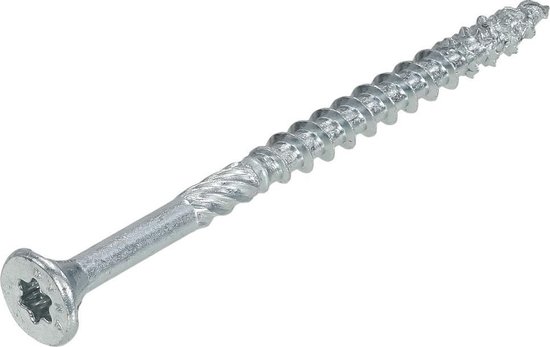 Dynaplus - Unischroeven - Torx 25 platkop - 4,5 x 80mm - Verzinkt - Deeldraad (200 stuks)