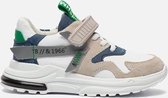 Shoesme witte sneakers met groene details