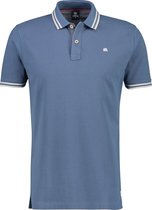 Lerros Korte mouw Polo shirt - 2143209 452 FADED BLUE (Maat: L)