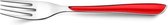 Amefa Eclat - Rood - Tafelvork - RVS - (Set van 12) en Yourkitchen E-kookboek