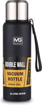 Thermo Master MasterBottle - Thermosfles - 1 Liter - RVS - Zwart