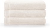Bamatex Home Textiles - Collectie Emotion - Badhanddoek – 70*140 cm - IVORY - Set van 3 stuks - Egeïsche gekamde katoen- 540 g/m2