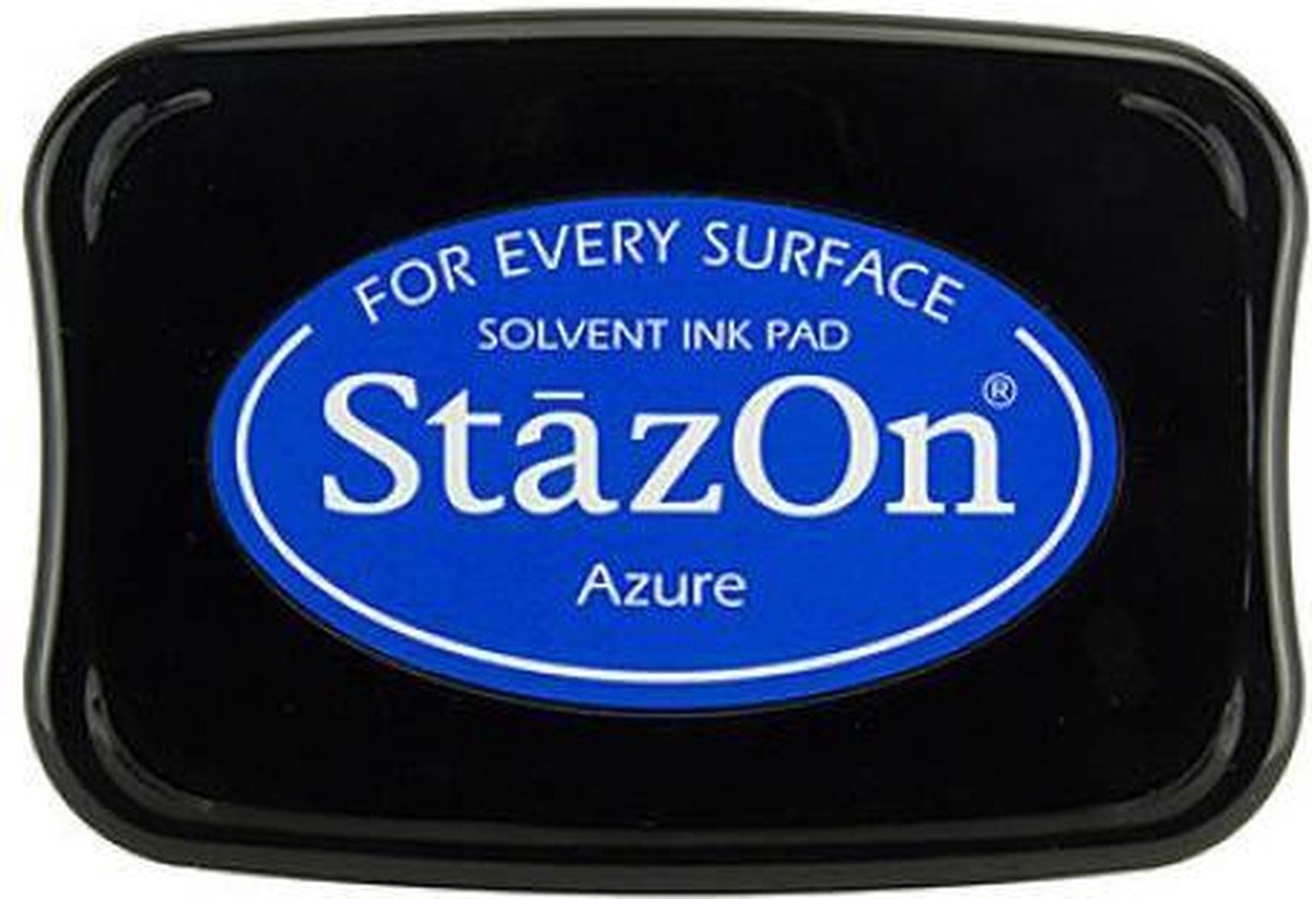 Stazon sneldrogend stempelkussen Azure blauw SZ-95