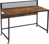 Maison’s Bureau – Bureautafel – Laptop tafel – Zwart/Bruin – Industrieel – 60x120x93